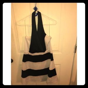 Black and white stripped Charlotte Russe dress